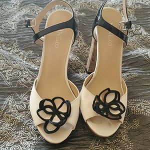 Ankle strap, cork type shoe